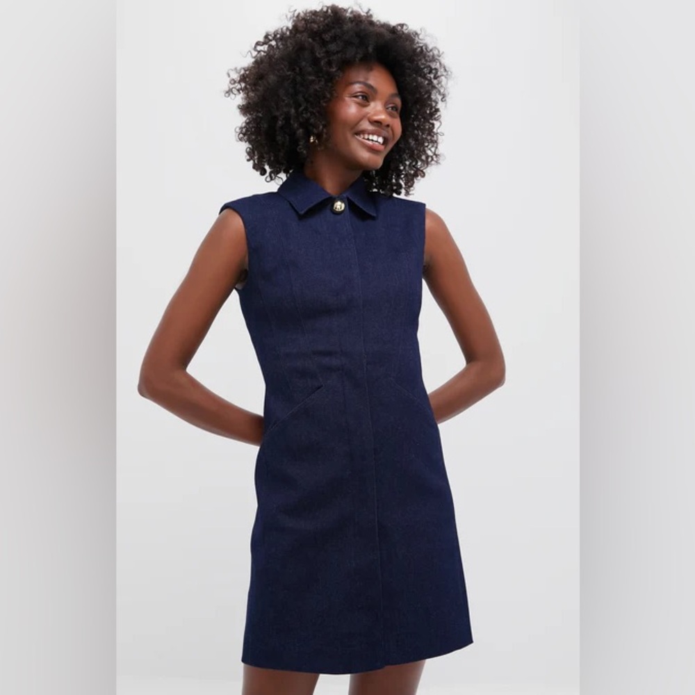 Veronica Beard Serina Denim Dress - Picture 3 of 10